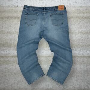 Vintage Y2K Levis Jeans 541 44x32 Athletic Taper Fit Light Wash Denim